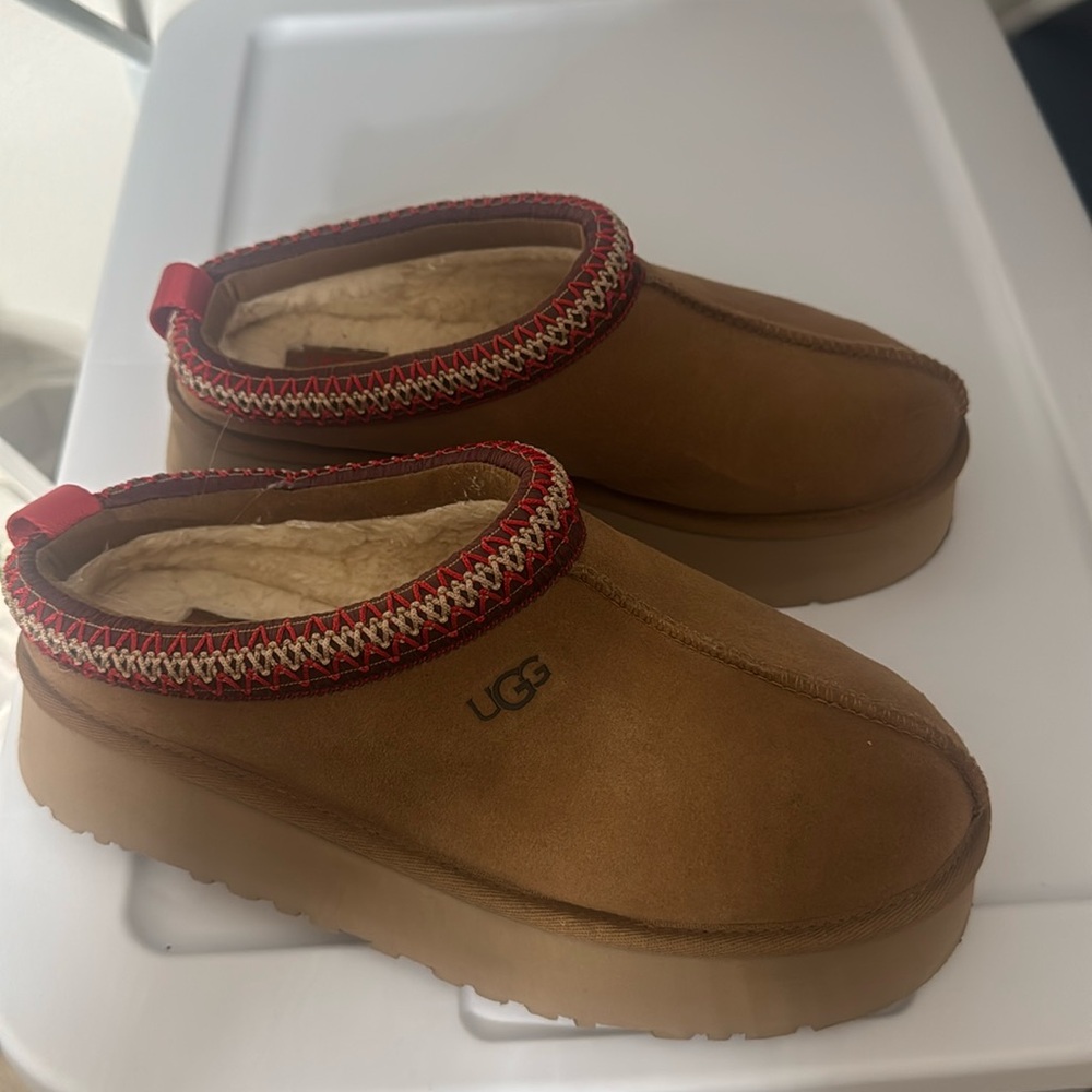 UGG Tazz Suede Platform Slippers